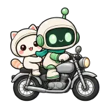 Motorbike Together · Little Bots sticker from On the Go