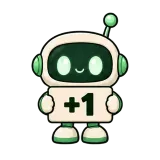 +1 · Little Bots sticker from Chat Signs