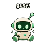 Bot Working sticker from Little Bots