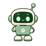 Bot Working sticker from Little Bots
