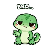 Gecko Bro... sticker from mssgs Mascot