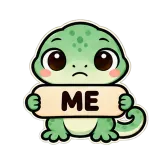 ME — Sad · mssgs Mascot sticker from Chat Signs