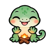 Cozy Fire · mssgs Mascot sticker from Express Yourself
