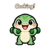 Cooking! · mssgs Mascot · Sport sticker from Chat Reactions