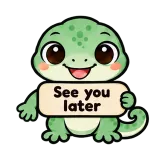 See You Later · mssgs Mascot sticker from Express Yourself