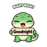 Goodnight sticker from Chat Signs