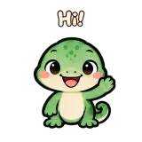 Hi! · mssgs Mascot sticker from Chat Reactions