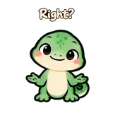 Right? · mssgs Mascot sticker from Chat Reactions
