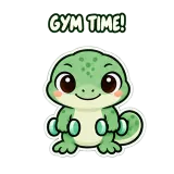 Gym Time sticker from Play & Move