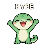 HYPE · mssgs Mascot sticker from Express Yourself