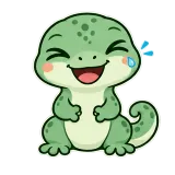 Gecko LOL sticker from mssgs Mascot