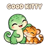 GOOD KITTY · mssgs Mascot sticker from Express Yourself