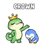 Crown · mssgs Mascot sticker from Express Yourself