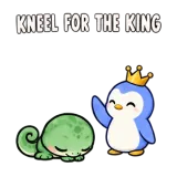 Kneeling for the King · mssgs Mascot sticker from Express Yourself