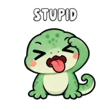 Stupid · mssgs Mascot sticker from Express Yourself