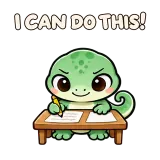 I CAN DO THIS! · mssgs Mascot sticker from Express Yourself