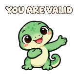 YOU ARE VALID · mssgs Mascot sticker from Express Yourself
