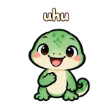 uhu · mssgs Mascot sticker from Chat Signs