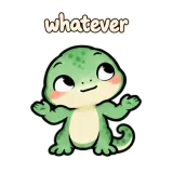 whatever · mssgs Mascot sticker from Chat Signs