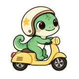 Scooter Ride sticker from On the Go