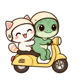 Scooter Together sticker from On the Go