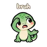 bruh · mssgs Mascot sticker from Chat Reactions