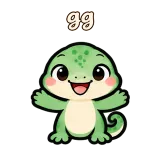 gg · mssgs Mascot sticker from Chat Reactions