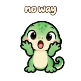 no way · mssgs Mascot sticker from Chat Reactions