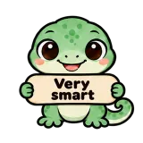 Very smart · mssgs Mascot sticker from Chat Signs