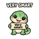 Very smart · mssgs Mascot sticker from Chat Signs