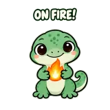 Streak Fire sticker from Streaks