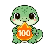 100 Day Streak sticker from Streaks