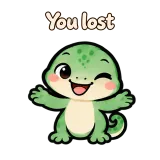 You lost · mssgs Mascot sticker from Chat Reactions