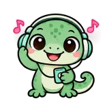 Headphone Vibes · mssgs Mascot sticker from Express Yourself