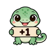 +1 · mssgs Mascot sticker from Chat Signs