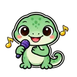 Karaoke Time · mssgs Mascot sticker from Express Yourself