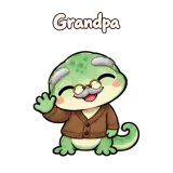 Grandpa · mssgs Mascot sticker from Express Yourself