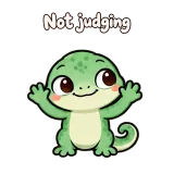 Not judging · mssgs Mascot sticker from Express Yourself