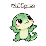 Well I guess · mssgs Mascot sticker from Express Yourself