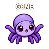 GONE · Dunno · Tiny Spider sticker from Express Yourself