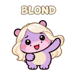 BLOND · Little Hippo sticker from Express Yourself