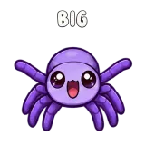 Big · Tiny Spider sticker from Express Yourself