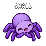 Small · Tiny Spider sticker from Express Yourself