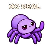 NO DEAL · Tiny Spider sticker from Express Yourself
