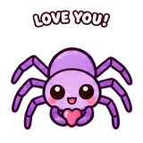 Spider Sends Love sticker from Trending Picks