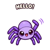 Tiny Spider Hello sticker from Trending Picks